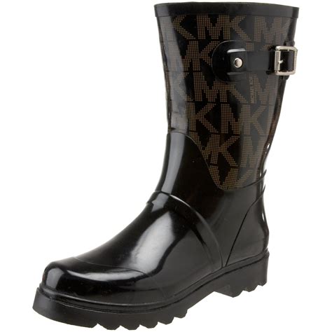 michael kors shoes mk logo rain boots|Michael Kors sidney rain boots.